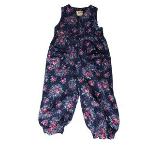 Laura Ashley Mother & Child Vintage Corduroy Overall Romper Rose 2.5  3 Year